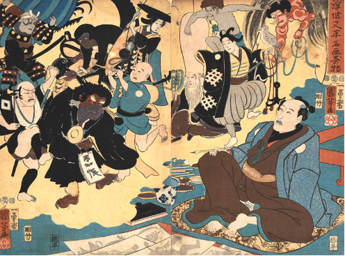 歌川国芳 浮世又平名画奇特